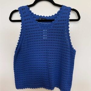 Gap Blue Crochet Top
